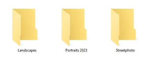 A folder of images ready to drop in